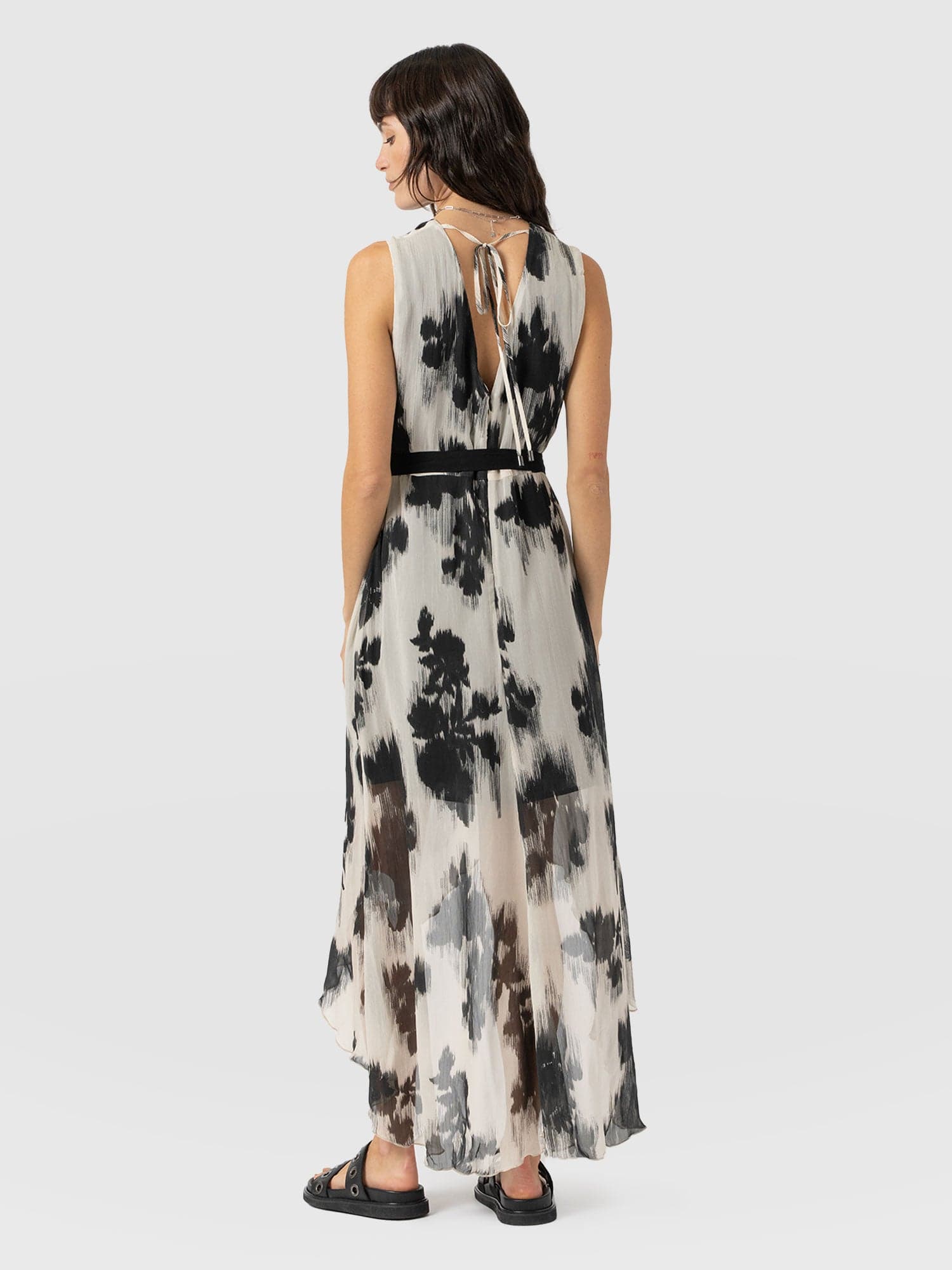 Lexi High Low Dress - White Fade Floral - Women's Dresses | Saint + Sofia® USA